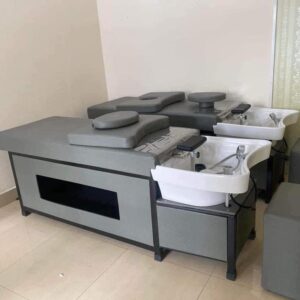 Giường Gội Đầu Dưỡng Sinh Spa Chân Sắt Chậu Nhựa Tai Thỏ - Ảnh 04