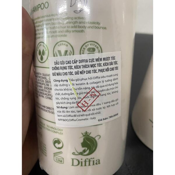 Cặp Dầu Gội và Dầu Xả Diffia Keratin 758ml mềm mượt phục hồi tóc - Ảnh 04