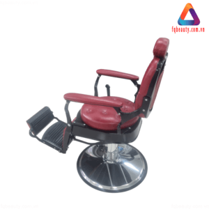 Ghế baber cắt tóc nam cao cấp màu đỏ bordeaux BN522 - Ảnh 02