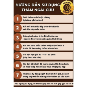 Thảm ngải cứu sưởi ấm giúp giảm đau lưng, đau vai cổ gáy, đau sương khớp - Ảnh 05