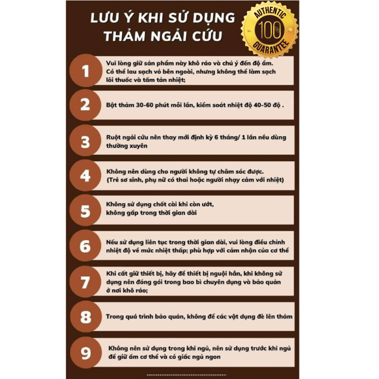 Thảm ngải cứu sưởi ấm giúp giảm đau lưng, đau vai cổ gáy, đau sương khớp - Ảnh 06