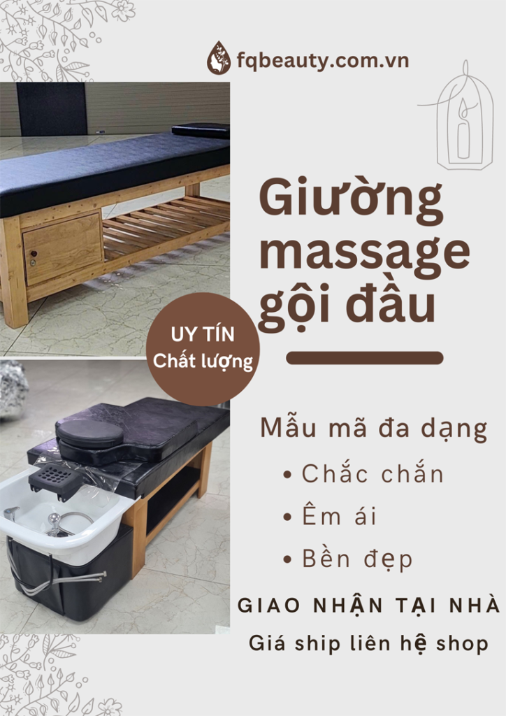 Giường massage, giường gội đầu