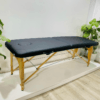 Giường massage gấp gọn chân gỗ có nâng hạ độ cao