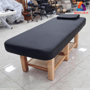 Giường massage khung gỗ cao cấp nâng hạ phần đầu GSC588 - Ảnh 03