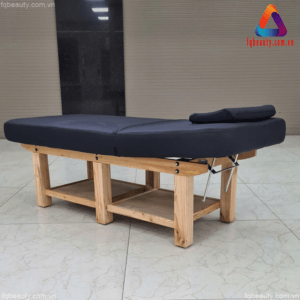 Giường massage khung gỗ cao cấp nâng hạ phần đầu GSC588 - Ảnh 05