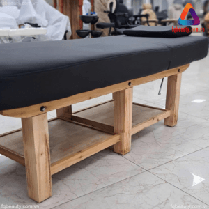 Giường massage khung gỗ cao cấp nâng hạ phần đầu GSC588 - Ảnh 06