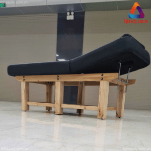 Giường massage khung gỗ cao cấp nâng hạ phần đầu GSC588 - Ảnh 07